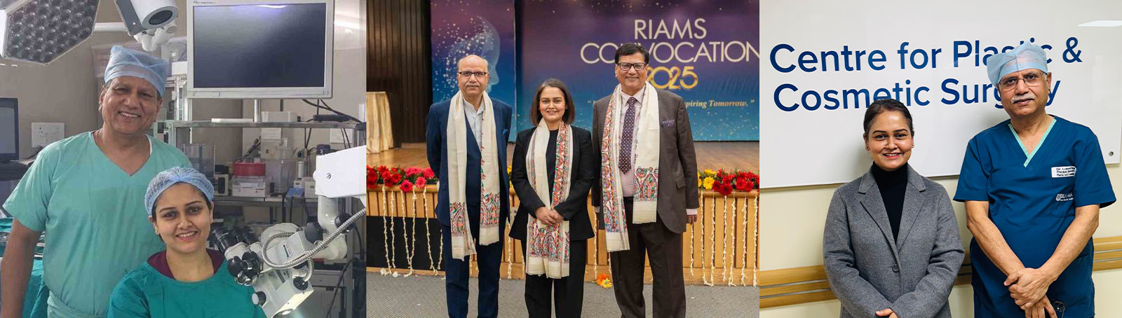 Dr. Pragati Shubha with her mentors